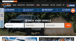 Desktop Screenshot of liftkits4less.com